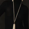 Pampille Necklace White Pearl