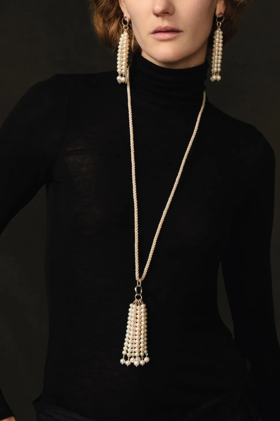 Pampille Necklace White Pearl