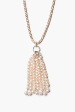 Pampille Necklace White Pearl