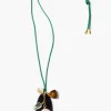 Paracord Charm Necklace Green