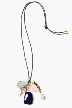 Paracord Charm Necklace Navy