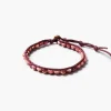 Paracord Wrap Anklet Maroon
