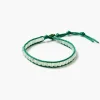 Paracord Wrap Anklet Prehnite