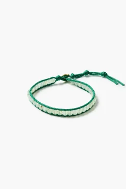 Paracord Wrap Anklet Prehnite