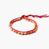 Paracord Wrap Anklet Red