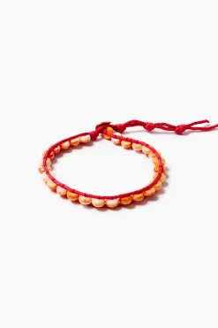Paracord Wrap Anklet Red