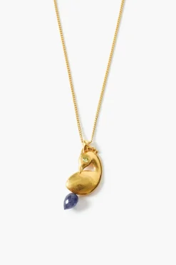 Peacock Necklace Iolite