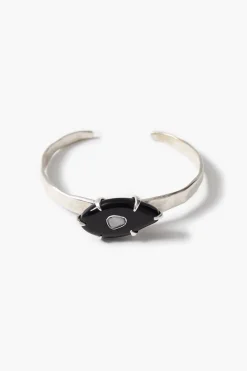 Pebble Cuff Bracelet Black Horn