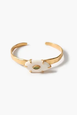 Pebble Cuff Bracelet Peridot