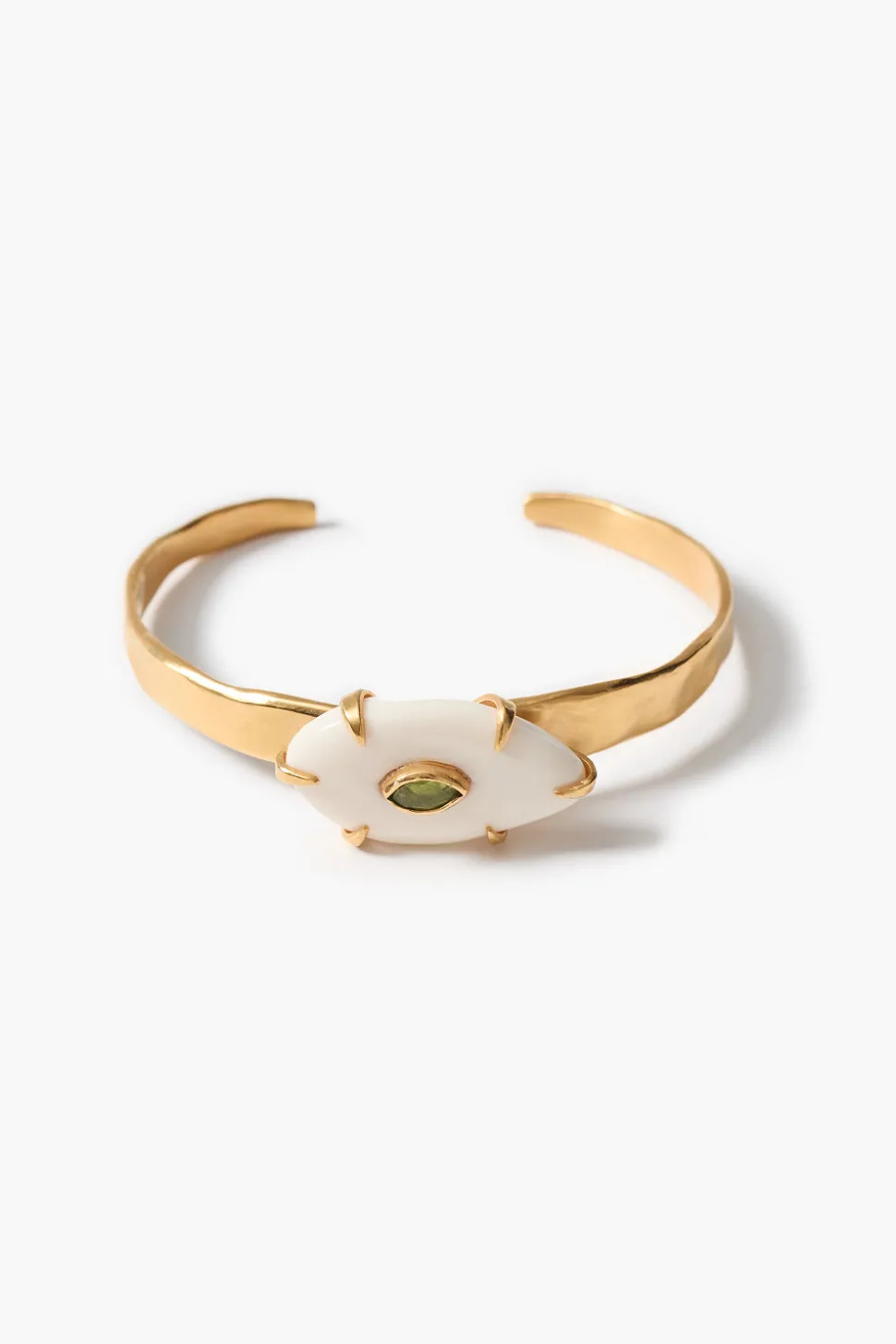 Pebble Cuff Bracelet Peridot