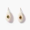 Pebble Earrings Peridot