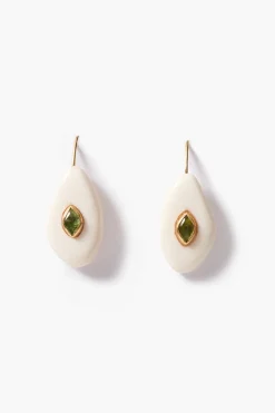 Pebble Earrings Peridot