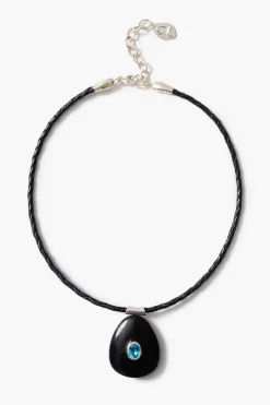 Pebble Necklace Blue Topaz