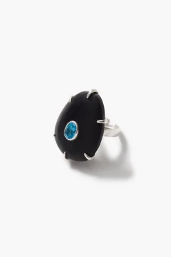 Pebble Ring Blue Topaz