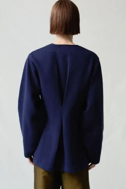 Pinch Waist Cardigan Navy