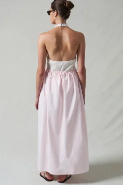 Poplin Column Skirt Rose Water