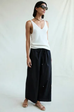 Ramona Poplin Pant Caviar