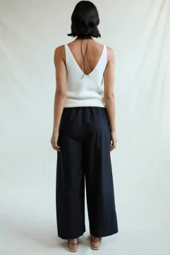 Ramona Poplin Pant Caviar