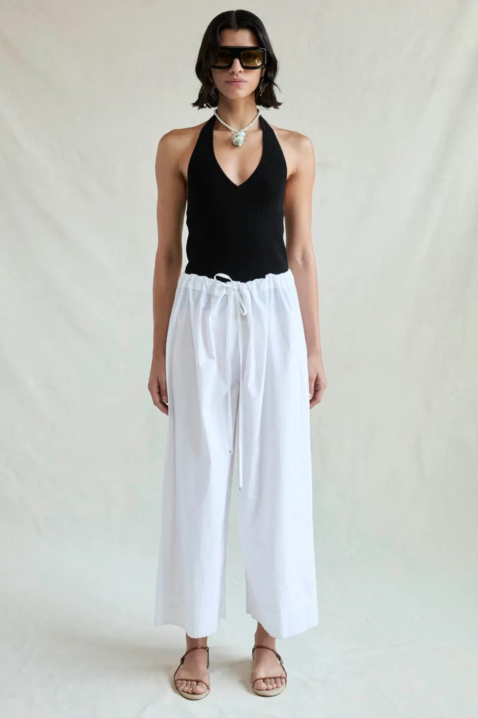 Ramona Poplin Pant White