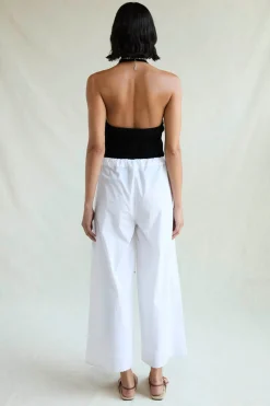 Ramona Poplin Pant White