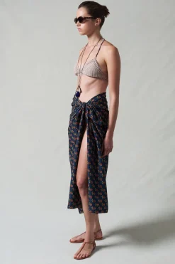 Rose Printed Sarong Midnight