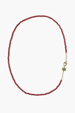 Santos Necklace Carnelian Mix