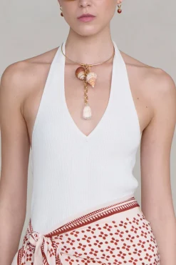 Shore Collar Necklace Clear Quartz