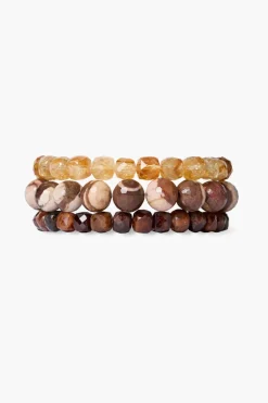 Sierra Bracelet Set Natural Multi