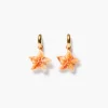 Starfish Hoop Earrings Orange