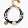 Strata Pearl Bracelet Gold