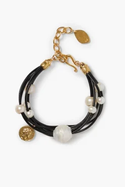 Strata Pearl Bracelet Gold