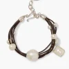 Strata Pearl Bracelet Silver