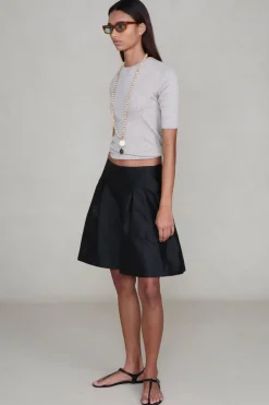 Techno Taffeta Long Shorts Black