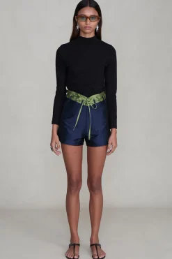 Techno Taffeta Two Tone Short Navy