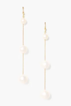 Tiered Floating Pearl Earrings