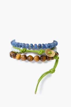 Trinity Bracelet Set Tiger's Eye