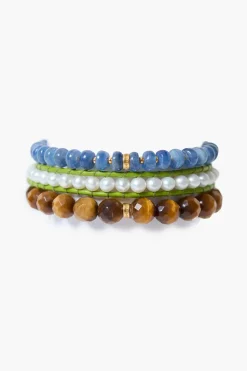 Trinity Bracelet Set Tiger's Eye