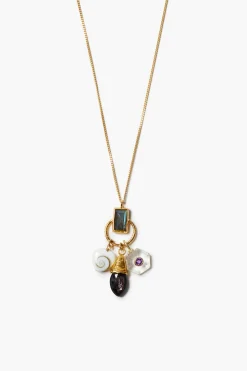 Trio Charm Necklace Multi