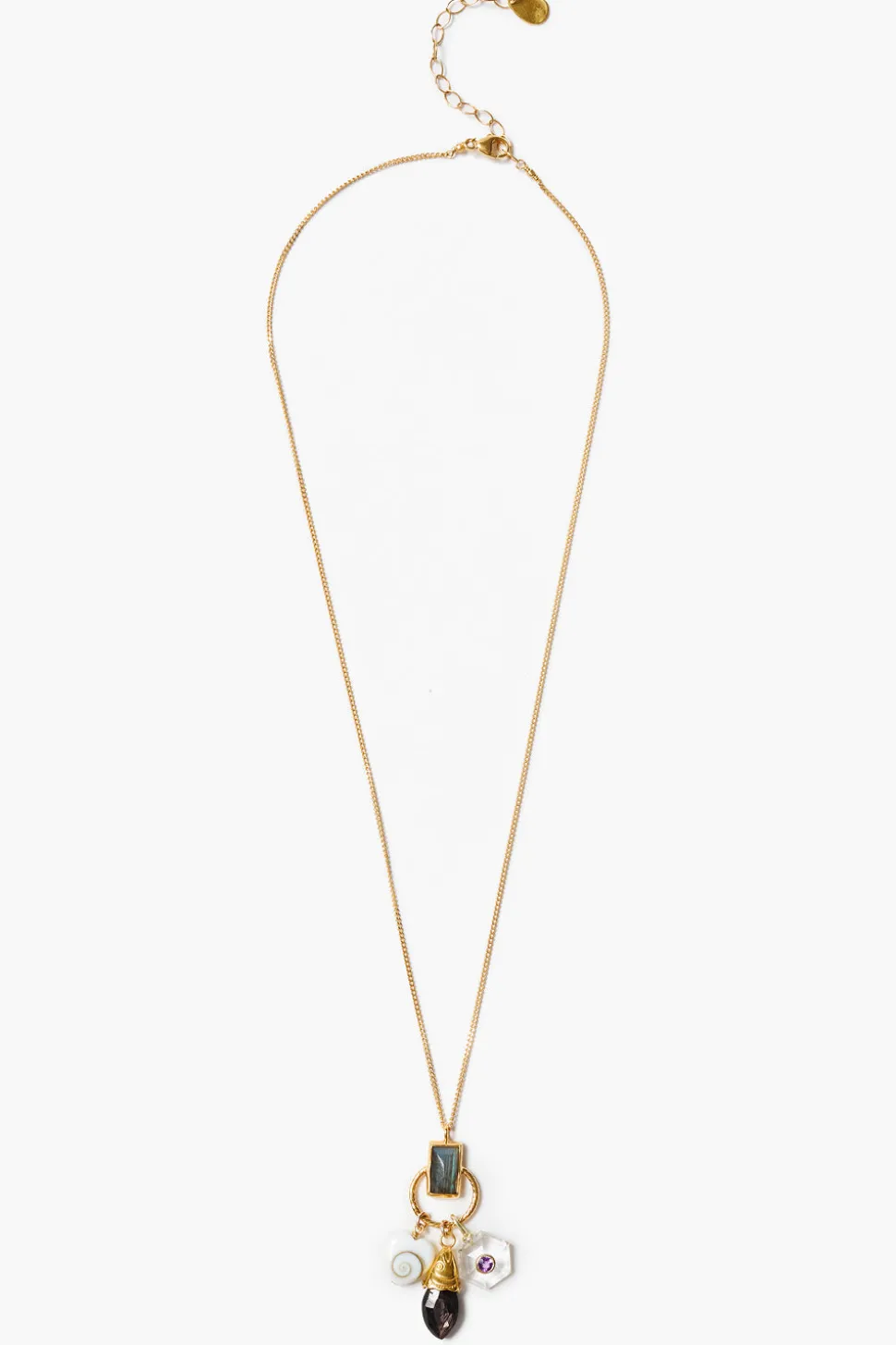 Trio Charm Necklace Multi