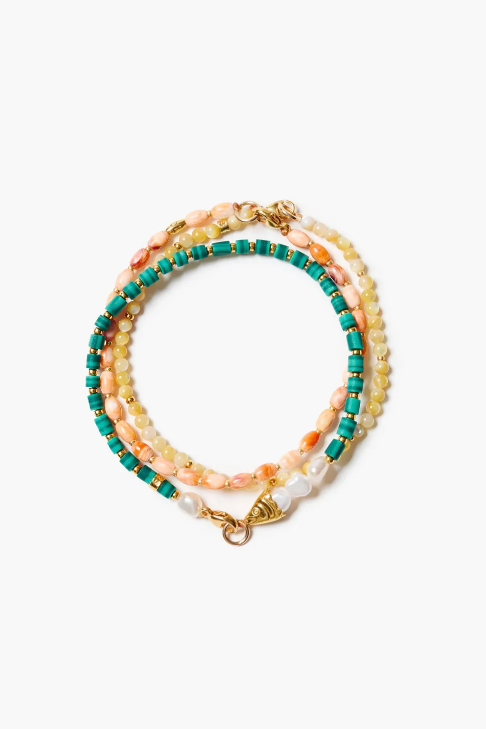 Trio Friendship Bracelet Set Malachite