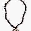 Turbo Shell Necklace Onyx