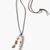 Tusk Charm Necklace Abalone