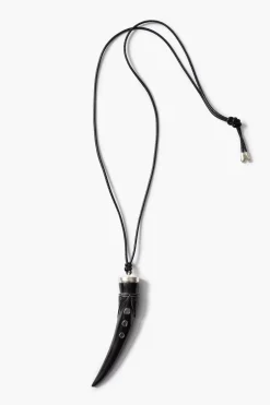 Tusk Charm Necklace Black
