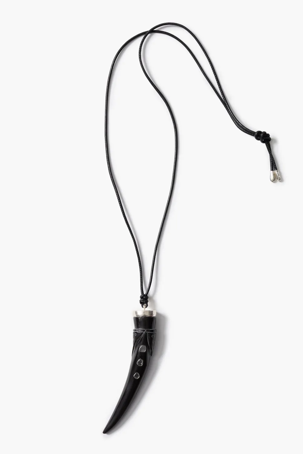 Tusk Charm Necklace Black