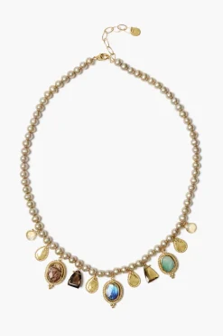 Vignette Charm Necklace Multi
