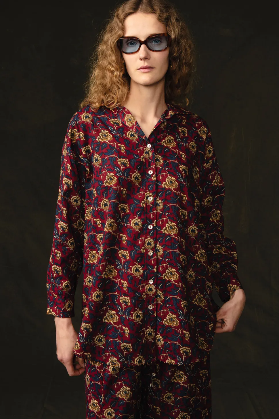 Wild Rose Printed Set Scarlet